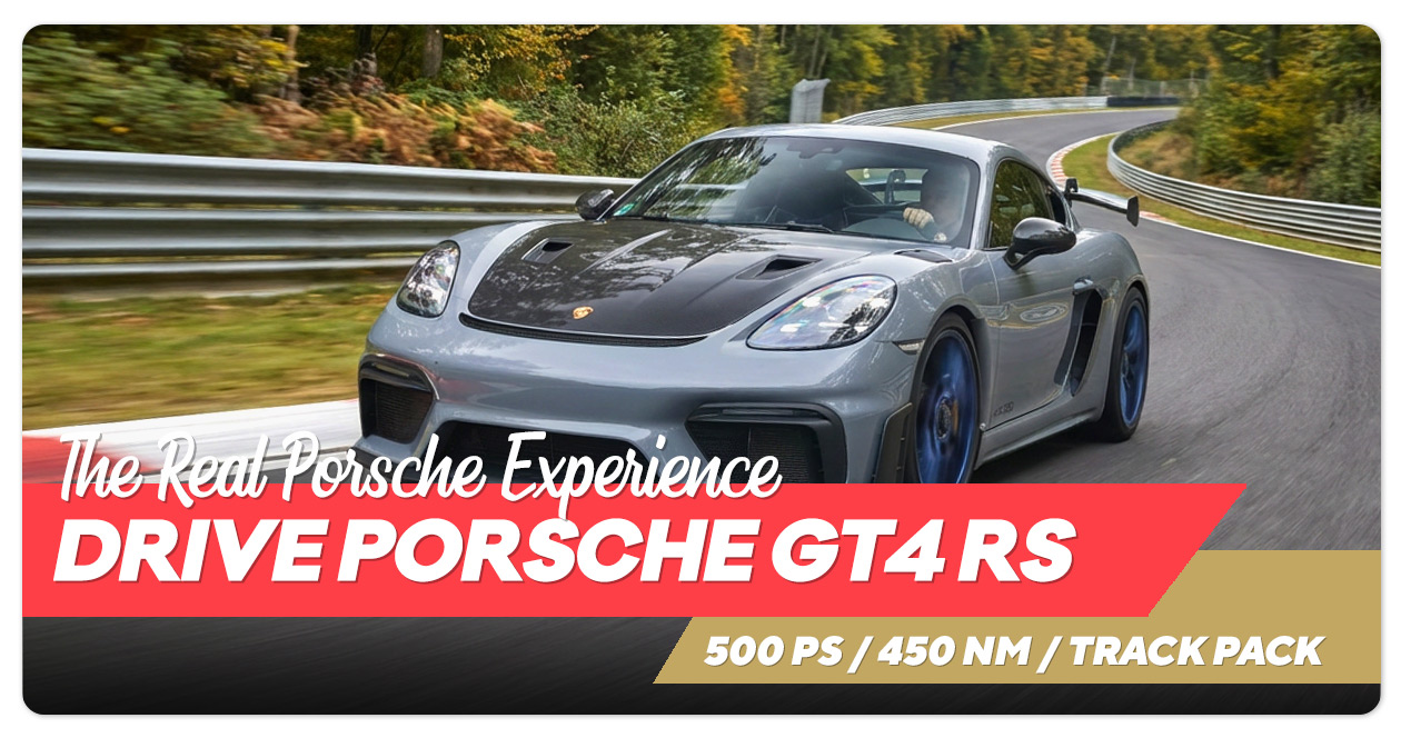 Porsche Cayman GT4 RS mieten am N&uuml;rburgring